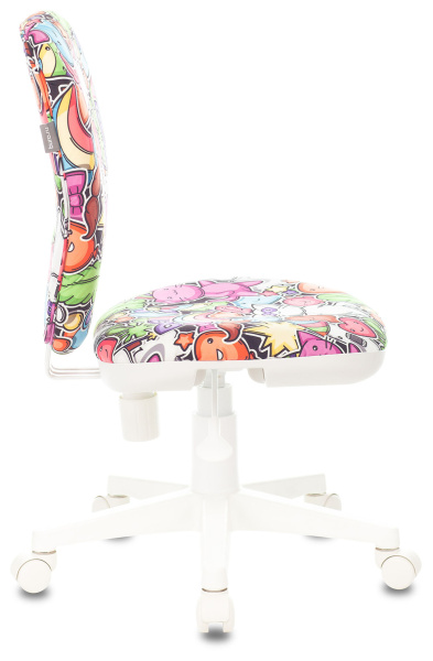 Кресло детское KD-W10 мультиколор маскарад крестов. пластик пластик белый (Мультиколор)