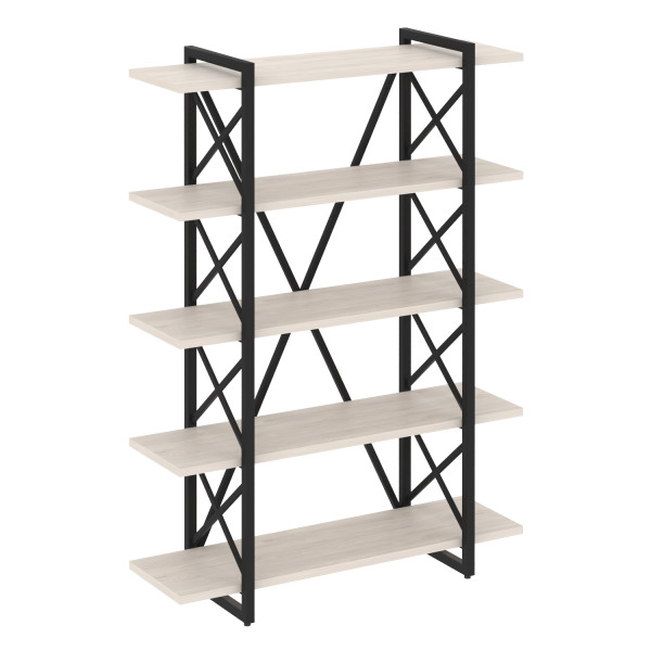 Стеллаж на регулируемых опорах-5 полок VR.L-MST.O-5.8V 1200x400x1650 (Денвер Светлый/Черный металл)