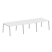 Стол для переговоров (3 столешницы) на А-образном м/к Metal System Style БА.ПРГ-3.2 3600x1235x750 (Дуб наварра/Серый металл)