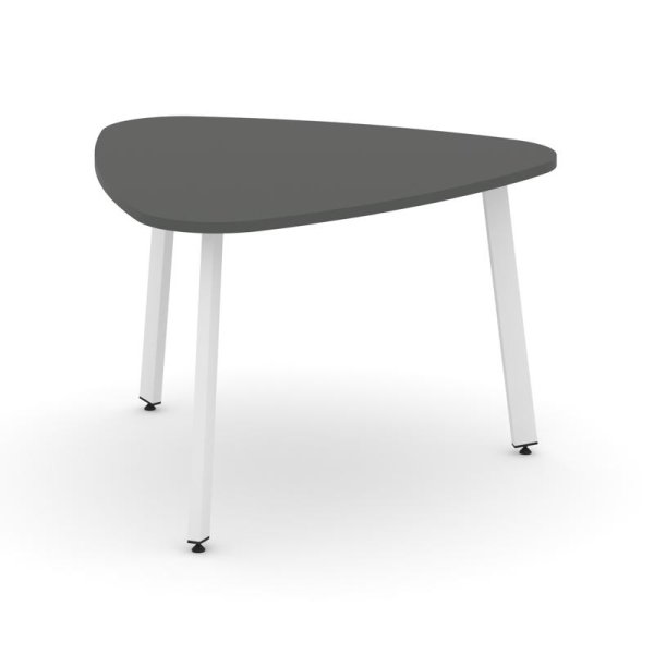 Стол переговорный SN-6.SPRG-71.3 (1200х1200х750) (Антрацит/Металл Белый)