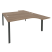 Рабочая станция на П-образном м/к Onix O.MP-D.SA-4 1580x2395x750 (Тиквуд Темный/Белый Металл)