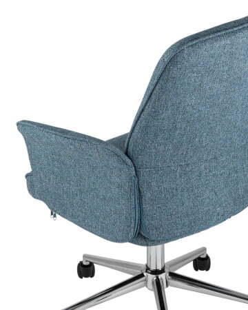 Стул офисный Simona голубой (Офисное кресло Simona голубой)
