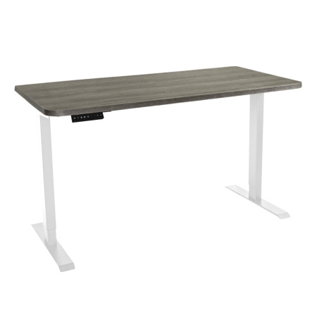 Стол c электроприводом LA-T33-2AR2 (1400x700x700-1200) (Серо-бежевый дуб | Белый)