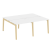 Рабочая станция на деревянных опорах Onix Wood OW.D.RS-4.1.8 1960x1635x750 (Тиквуд Светлый/Дуб Темный)