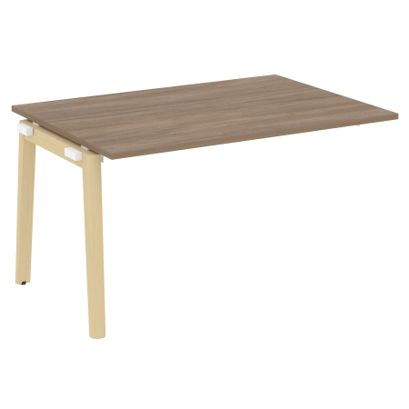 Проходной наборный элемент переговорного стола на деревянных опорах Onix Wood OW.NPRG-3 1380x980x750 (Дуб Аризона/Дуб Светлый)