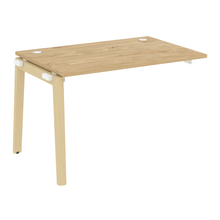 Наборный элемент рабочей станции на деревянных опорах Onix Wood OW.1.NRS-2.8 1180x800x750 (Тиквуд Светлый/Дуб Светлый)
