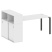 Стол письменный с опорным шкафом-купе Metal System Style БП.РС-СШК-3.4 2010x1120x1098 (Дуб наварра/Серый металл)