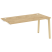 Стол-приставка к опорным элементам на деревянных опорах Onix Wood OW.SPR-4.8 1580x800x750 (Тиквуд Светлый/Дуб Темный)