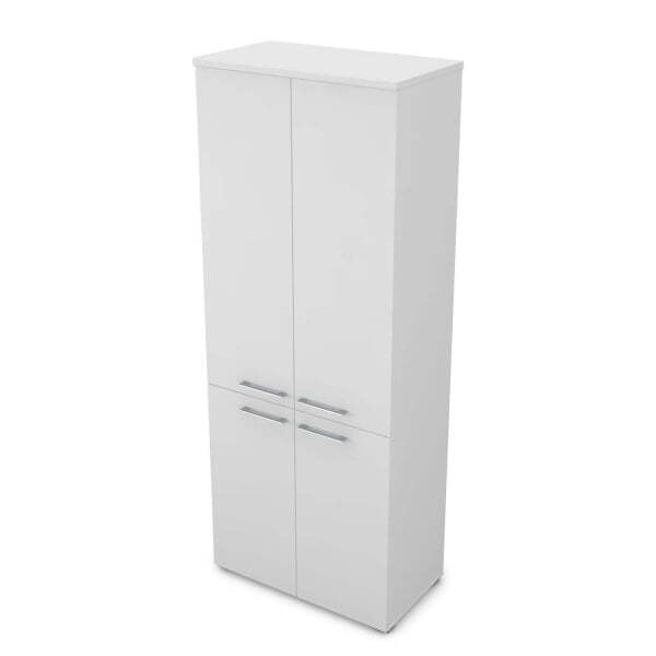 Шкаф высокий Gloss line 9НШ.005.5 800x450x2045 (Белый премиум)