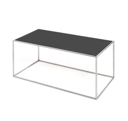 FESTA Стол кофейный 80х40 (Черный/Хром металл)