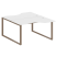 Рабочая станция криволинейная Metal System Style БО.РАС-СА-2.2 1400x1835x750 (Дуб Наварра/Серый металл)
