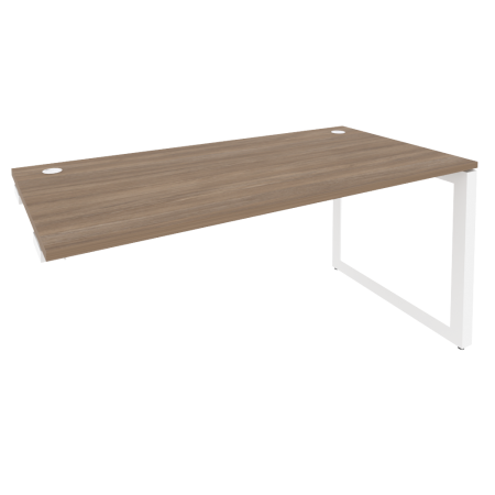 Стол-приставка на О-образном м/к к опорным элементам Onix O.MO-SPR-4.8 1580x800x750 (Дуб Аризона/Белый Металл)