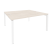 Рабочая станция на П-образном м/к Onix O.MP-D.RS-2.4.7 1580x1475x750 (Тиквуд Темный/Белый Металл)