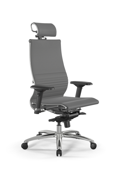 Кресло для руководителя Метта Samurai L2-7D - Infinity /Kc04/Nc04/D04P/H2cL-3D(M06.B31.G04.W03) (Серый)
