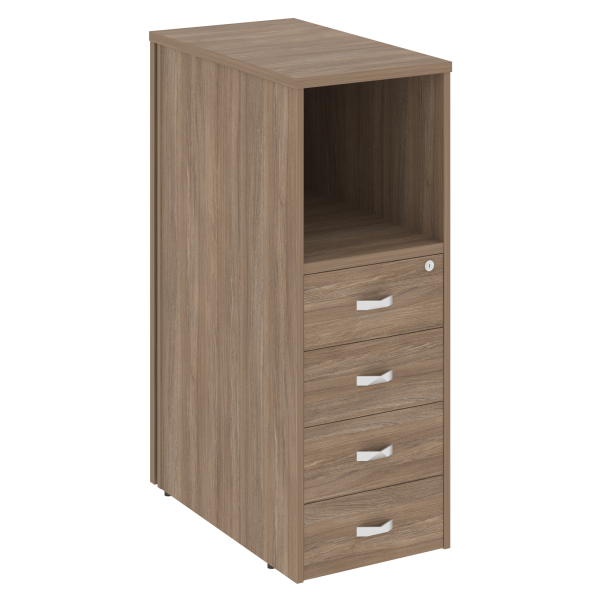 Тумба 4 ящика завершающая, левая Onix O.R-TV-4L 436x767x1185 (Дуб Аризона)