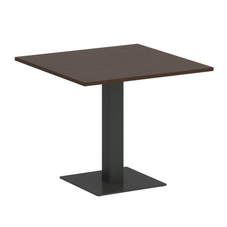 Стол квадратный VR.SP-5-90.2 900x900x750 (Венге Цаво/Антрацит Металл)