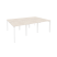 Рабочая станция на П-образном м/к Onix O.MP-D.RS-6.0.8 2340x1635x750 (Тиквуд Темный/Белый Металл)