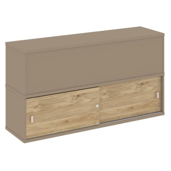 Надставка на 2 тумбы высокая ES.NV-3.1 (1500х410х795) (Латте/Тиквуд Светлый)