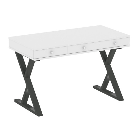 Компьютерный стол VR.SP-1-118M 1180x600x750 (Белый/Антрацит Металл)