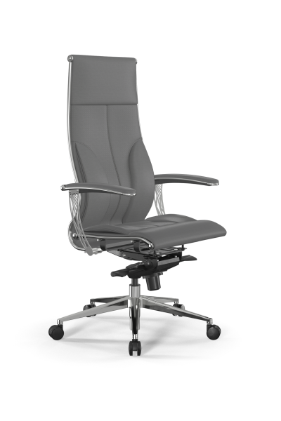 Кресло для руководителя Метта Samurai L1-10U - Infinity /Kc06/Nc06/U0mL-mL(M06.B31.G04.W03) (Серый)