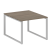 Переговорный стол 1 столешница Metal System Style БО.ПРГ-1.1 1000x1235x750 (Дуб Наварра/Серый металл)