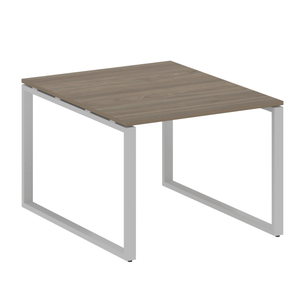 Переговорный стол 1 столешница Metal System Style БО.ПРГ-1.1 1000x1235x750 (Вяз/Серый металл)