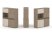 Тумба двойная + высокая надставка ES.NB.2V-31 (1500х410х1520) (Латте/Тиквуд Светлый)