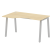 Стол криволинейный левый Metal System Style БА.СА-2 Л 1400x900x750 (Дуб Наварра/Серый металл)