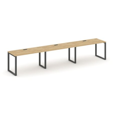 Рабочая станция 1 сторонняя SN-6O.ORS-031 (2940х600х750) (Тиквуд Светлый/Металл Антрацит)