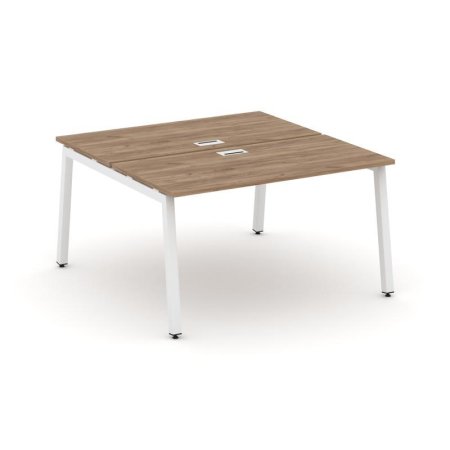 Рабочая станция 2-х сторонняя SN-5A.DRS-022 (1180х1632х750) (Дуб Табак/Металл Белый)