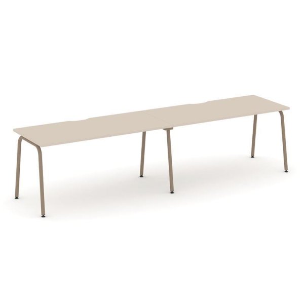 Рабочая станция 2 места ES.RS-2.4-VK (3160х730х750) (Капучино/Металл Латте)