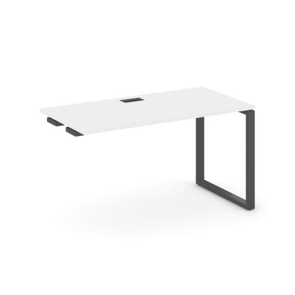 Стол-приставка к опорным элементам SN-6O.OPRS-014 (1580х700х750) (Белый/Металл Антрацит)