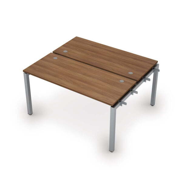 6МБН.5269 Бенч-система на 2 рабочих места, начальный модуль (1400x1235x750) (Шамони темный/Алюминий матовый)