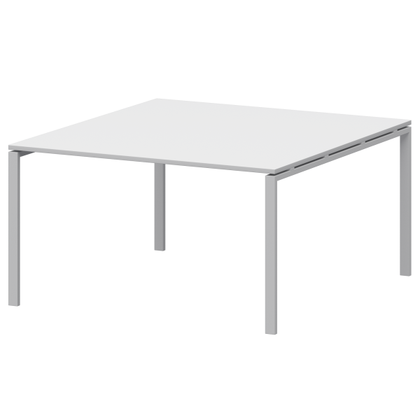 Стол переговорный на металлокаркасе Арго-М АМП-003.123 1400x1236x760 (Белый/Белый)