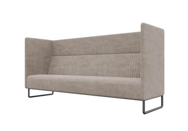 Диван трехместный BROS-3 (Pallada 03/Металл Черный)