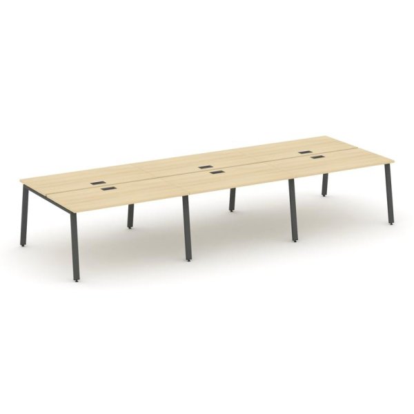 Рабочая станция 2-х сторонняя SN-6A.DRS-061 (2940х1232х750) (Акация Лорка/Металл Антрацит)