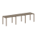 Рабочая станция на 3 раб. места Metal System Style БП.СМ-3.1 3000x720x750 (Дуб Наварра/Серый металл)