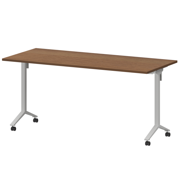 Стол мобильный складной Моби МБ22-160.70 1600x700x750 (Орех/Белый)