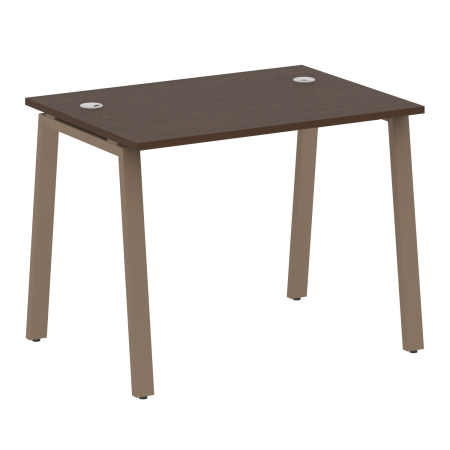 Стол письменный Metal System Style БА.СП-1 1000x720x750 (Венге Цаво/Мокко металл)