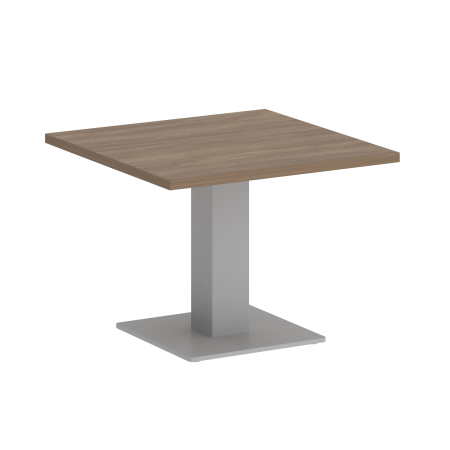 Стол журнальный квадратный VR.SP-5-60.2G 600x600x450 (Дуб Аризона/Серый Металл)