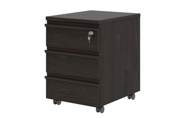 Тумба подкатная с 3-мя ящиками FRANKLIN DM (430х560х610) (Дуб Термо)