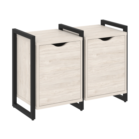 Тумба на регулируемых опорах наборная VR.L-TN-2.O 970x460x719 (Денвер Светлый/Черный металл)