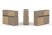 Тумба двойная + низкая надставка ES.NB.2N-17 (1500х410х1135) (Латте/Тиквуд Светлый)