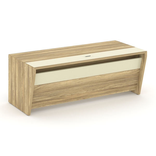 Стол руководителя прямой Corner COR.SR-20 (2000x900x750) (Гикори Песочный-Ваниль)