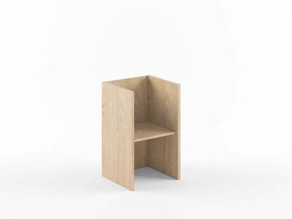 Стеллаж без верха и низа Born В-411 475x435x770 (Дуб Девон)