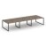 Рабочая станция 2-х сторонняя SN-6O.DRS-072 (3540х1432х750) (Тиквуд Светлый/Металл Антрацит)