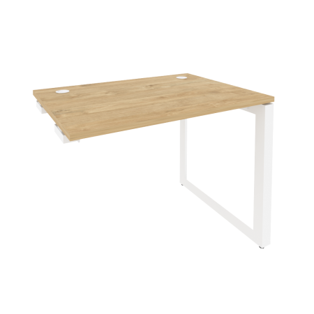 Стол-приставка на О-образном м/к к опорным элементам Onix O.MO-SPR-1.7 980x720x750 (Тиквуд Светлый/Белый Металл)