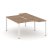 Рабочая станция эргономичная SN-6P.DRPA-011 (1380х1432/1992х750) (Тиквуд Светлый/Металл Антрацит)