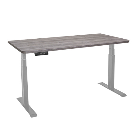 Стол c электроприводом LA-T33-2A3 (1200x600x625-1275) (Серо-бежевый дуб | Серый)
