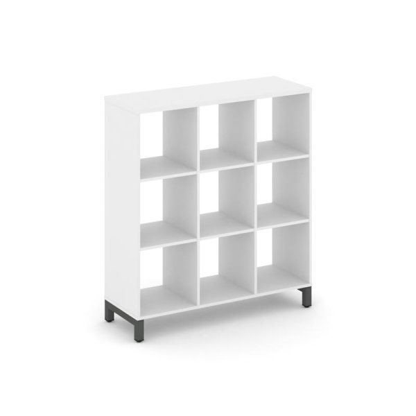 Каркас стеллажа 3 яруса SN.KS-330 (1121х400х1248) (Белый/Металл Антрацит)